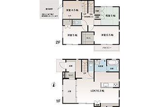 2号棟間取図